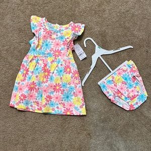 Carter 2 piece flower dress 18months
